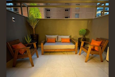Studio para alugar com 39m², 1 quarto e sem vagaVaranda