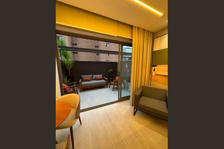 Studio para alugar com 39m², 1 quarto e sem vagaVaranda