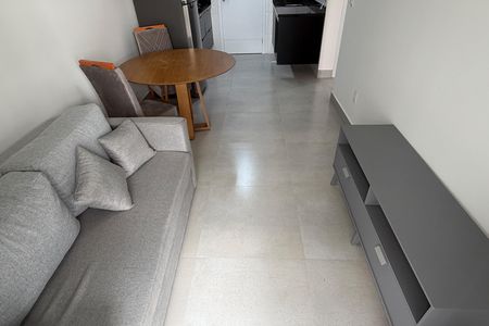 Sala de apartamento para alugar com 1 quarto, 38m² em Macuco, Santos