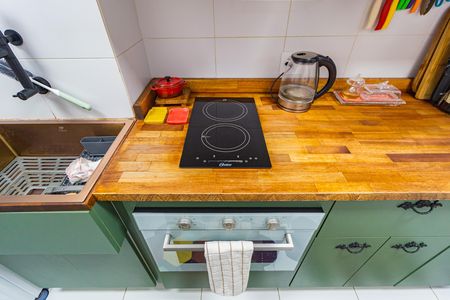 Detalhe - Cozinha de apartamento para alugar com 1 quarto, 26m² em Brás, São Paulo
