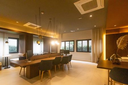 Área comum de kitnet/studio para alugar com 1 quarto, 27m² em Moema, São Paulo
