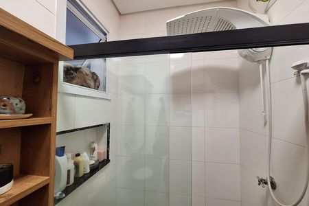 Banheiro de apartamento à venda com 2 quartos, 56m² em Vila Floresta, Santo André
