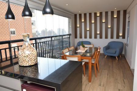 Varanda gourmet de apartamento à venda com 3 quartos, 145m² em Anhangabaú, Jundiaí