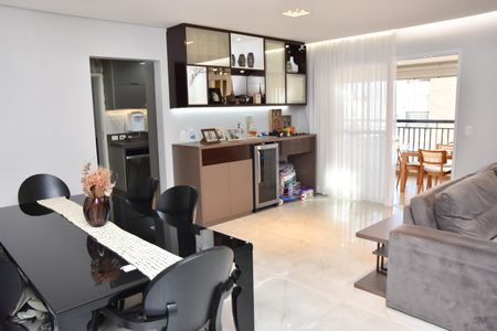 Sala de jantar integrada de apartamento à venda com 3 quartos, 145m² em Anhangabaú, Jundiaí