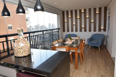 Varanda gourmet de apartamento à venda com 3 quartos, 145m² em Anhangabaú, Jundiaí