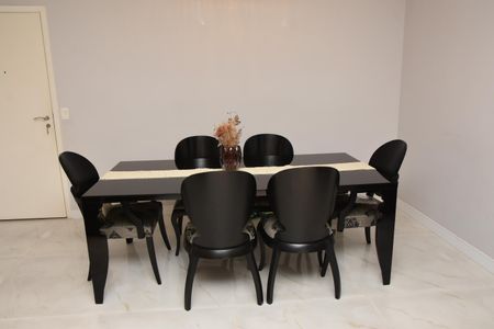 Sala de jantar integrada de apartamento à venda com 3 quartos, 145m² em Anhangabaú, Jundiaí
