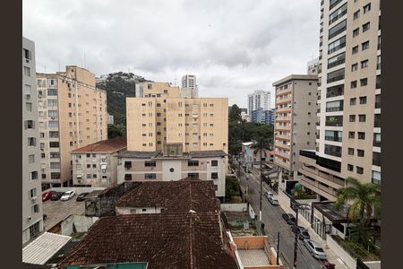 Vista da Sala de apartamento para alugar com 1 quarto, 60m² em José Menino, Santos