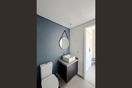 Banheiro de kitnet/studio para alugar com 1 quarto, 46m² em Jardim Analia Franco, São Paulo