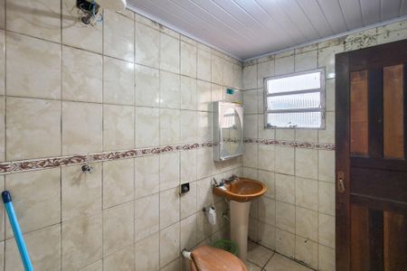 Banheiro de casa para alugar com 1 quarto, 72m² em Sítio do Campo, Praia Grande