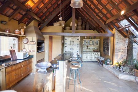 Churrasqueira de casa de condomínio à venda com 4 quartos, 400m² em Vila D’el Rey, Nova Lima