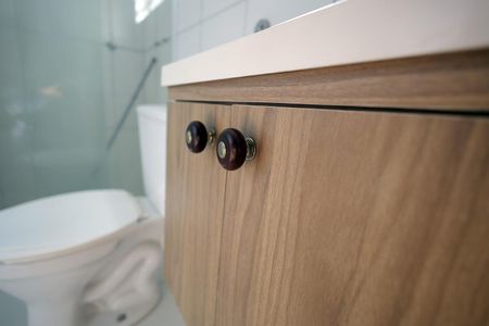 Banheiro de casa para alugar com 1 quarto, 50m² em Jardim Milena, Santo André