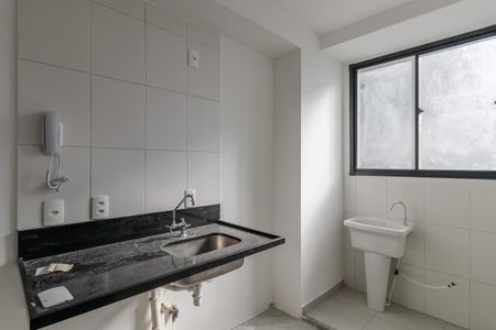 Studio à venda com 39m², 2 quartos e sem vaga Studio à venda com 39m², 2 quartos e sem vagaCozinha e Área de Serviço