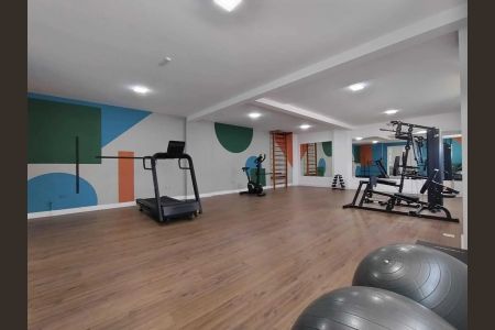 Apartamento para alugar com 44m², 1 quarto e 1 vaga Apartamento para alugar com 44m², 1 quarto e 1 vagaAcademia