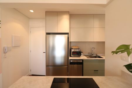 Cozinha de apartamento para alugar com 1 quarto, 44m² em Santa Paula, São Caetano do Sul