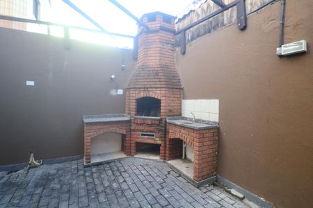 Área comum - Churrasqueira de apartamento para alugar com 2 quartos, 62m² em Jardim Tres Marias, Guarujá
