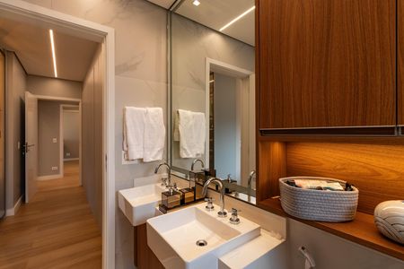 Apartamento para alugar com 162m², 3 quartos e 3 vagas Apartamento para alugar com 162m², 3 quartos e 3 vagasBanheiro da Suíte 3