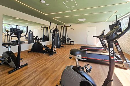 Área comum - Academia de kitnet/studio para alugar com 1 quarto, 24m² em Santo Amaro, São Paulo