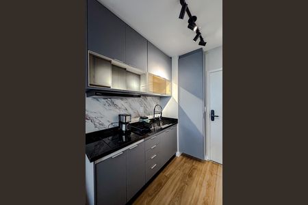 Cozinha de kitnet/studio para alugar com 1 quarto, 30m² em Belenzinho, São Paulo