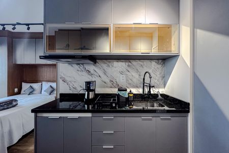 Studio para alugar com 30m², 1 quarto e sem vaga Studio para alugar com 30m², 1 quarto e sem vagaCozinha