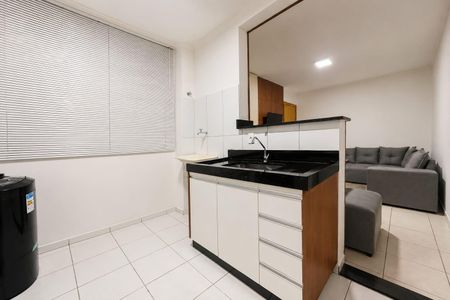 Cozinha de apartamento para alugar com 2 quartos, 45m² em Shopping Park, Uberlândia