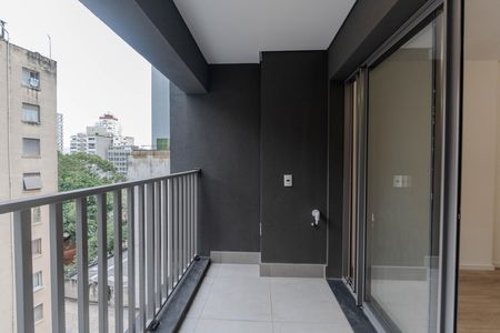 Sacada de kitnet/studio para alugar com 1 quarto, 26m² em Consolação, São Paulo
