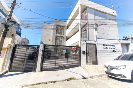 Fachada + Placa de apartamento para alugar com 2 quartos, 74m² em Vila Sinha, São Paulo