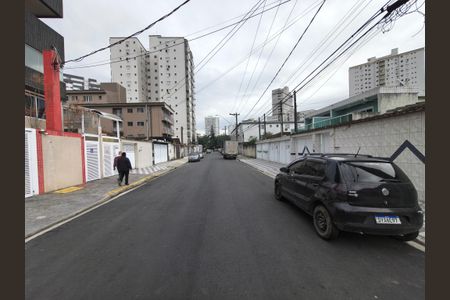 Vista da Rua de kitnet/studio para alugar com 1 quarto, 43m² em Guilhermina, Praia Grande
