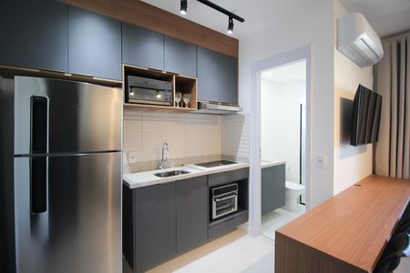 Studio para alugar com 30m², 1 quarto e sem vaga Studio para alugar com 30m², 1 quarto e sem vagaCozinha