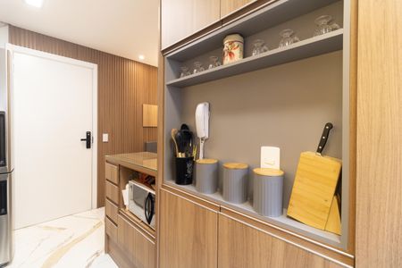 Cozinha  de apartamento à venda com 2 quartos, 40m² em Vila Água Funda, São Paulo