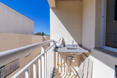 Varanda da Sala de apartamento para alugar com 2 quartos, 55m² em Jardim Rio das Pedras, Cotia
