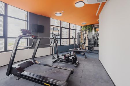 Studio para alugar com 25m², 1 quarto e sem vaga Studio para alugar com 25m², 1 quarto e sem vagaAcademia
