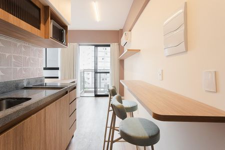 Studio para alugar com 25m², 1 quarto e sem vaga Studio para alugar com 25m², 1 quarto e sem vagaCozinha