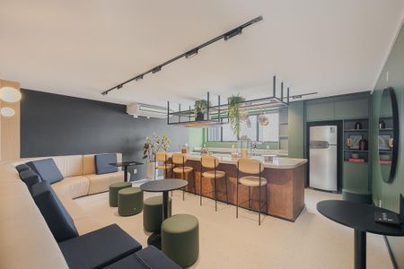 Studio para alugar com 25m², 1 quarto e sem vaga Studio para alugar com 25m², 1 quarto e sem vagaSalão de Festas