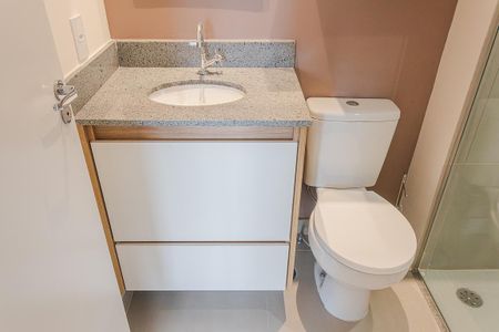 Studio para alugar com 25m², 1 quarto e sem vaga Studio para alugar com 25m², 1 quarto e sem vagaBanheiro