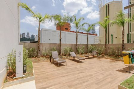 Área comum - Solário de apartamento para alugar com 1 quarto, 27m² em Jardim Caravelas, São Paulo
