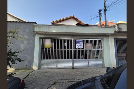 Fachada de casa à venda com 3 quartos, 253m² em Vila Scarpelli, Santo André