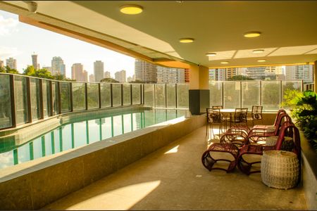 Área comum - Piscina de apartamento para alugar com 2 quartos, 75m² em Setor Pedro Ludovico, Goiânia