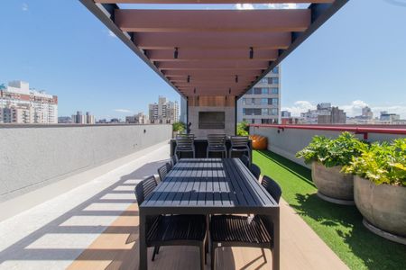 Área comum - Churrasqueira de apartamento para alugar com 1 quarto, 34m² em Farroupilha, Porto Alegre