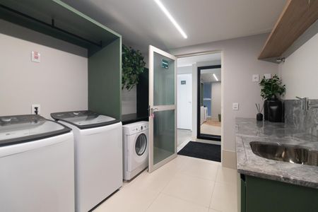 Apartamento para alugar com 34m², 1 quarto e 1 vaga Apartamento para alugar com 34m², 1 quarto e 1 vagaLavanderia