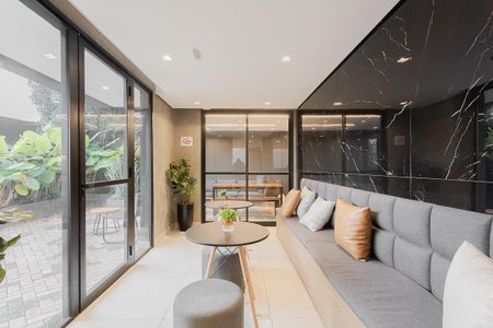 Studio para alugar com 24m², 1 quarto e sem vaga Studio para alugar com 24m², 1 quarto e sem vagaSalão de Festas