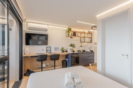 Studio para alugar com 24m², 1 quarto e sem vaga Studio para alugar com 24m², 1 quarto e sem vagaQuarto