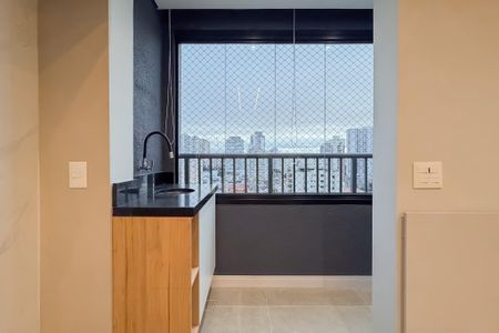 Área de Serviço e Varanda de kitnet/studio para alugar com 1 quarto, 28m² em Ipiranga, São Paulo