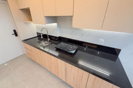Cozinha de kitnet/studio para alugar com 1 quarto, 28m² em Ipiranga, São Paulo