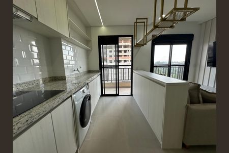 Cozinha de apartamento para alugar com 1 quarto, 43m² em Empresarial 18 do Forte, Barueri