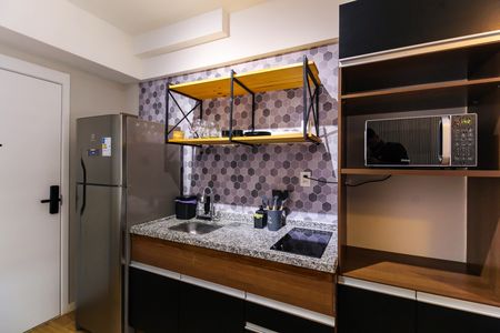 Studio para alugar com 29m², 1 quarto e sem vaga Studio para alugar com 29m², 1 quarto e sem vagaCozinha