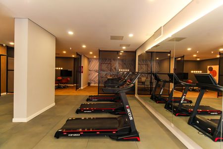 Studio para alugar com 29m², 1 quarto e sem vaga Studio para alugar com 29m², 1 quarto e sem vagaÁrea comum - Academia
