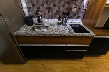 Cozinha de kitnet/studio à venda com 1 quarto, 29m² em Belenzinho, São Paulo