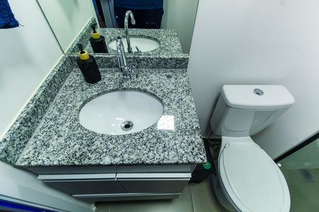 Banheiro de kitnet/studio à venda com 1 quarto, 29m² em Belenzinho, São Paulo