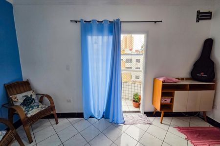 Sala de apartamento para alugar com 1 quarto, 50m² em Guilhermina, Praia Grande