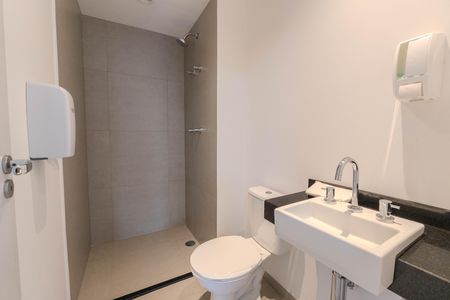 Studio para alugar com 24m², 1 quarto e sem vaga Studio para alugar com 24m², 1 quarto e sem vagaBanheiro